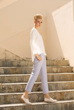 Load image into Gallery viewer, The leisure moment tapered pants in Pastel Blue