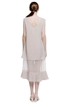 Load image into Gallery viewer, Gleams Boat Neck See through Long Dress