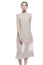 Load image into Gallery viewer, Gleams Boat Neck See through Long Dress