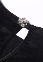 Load image into Gallery viewer, Reconstructed elegance cropped top in Black