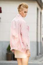 Load image into Gallery viewer, Rebel in Pink Faux suede Oversized jacket