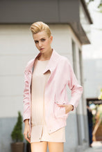 Load image into Gallery viewer, Rebel in Pink Faux suede Oversized jacket