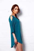 Load image into Gallery viewer, Royal Shine Silk Tunic Dress
