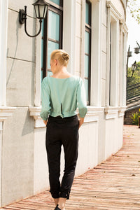 Too cool for work mid-rise Faux suede pants