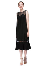 Load image into Gallery viewer, Nightfall Round Neck Flounced Dress