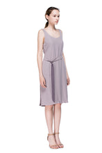 Load image into Gallery viewer, Clouds Slip Dress with Plunging Neckline