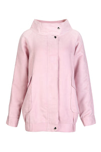 Rebel in Pink Faux suede Oversized jacket