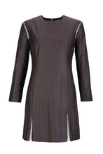 Load image into Gallery viewer, Runaway for tea pinstripe mesh dress