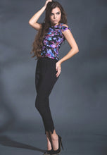 Load image into Gallery viewer, Black magic high waist twill pants